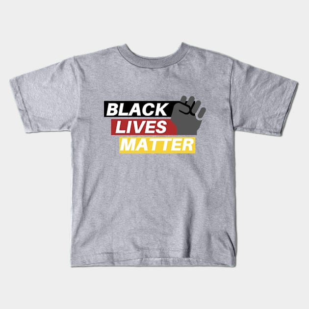 Black Lives Matter Kids T-Shirt by purelyplantsd